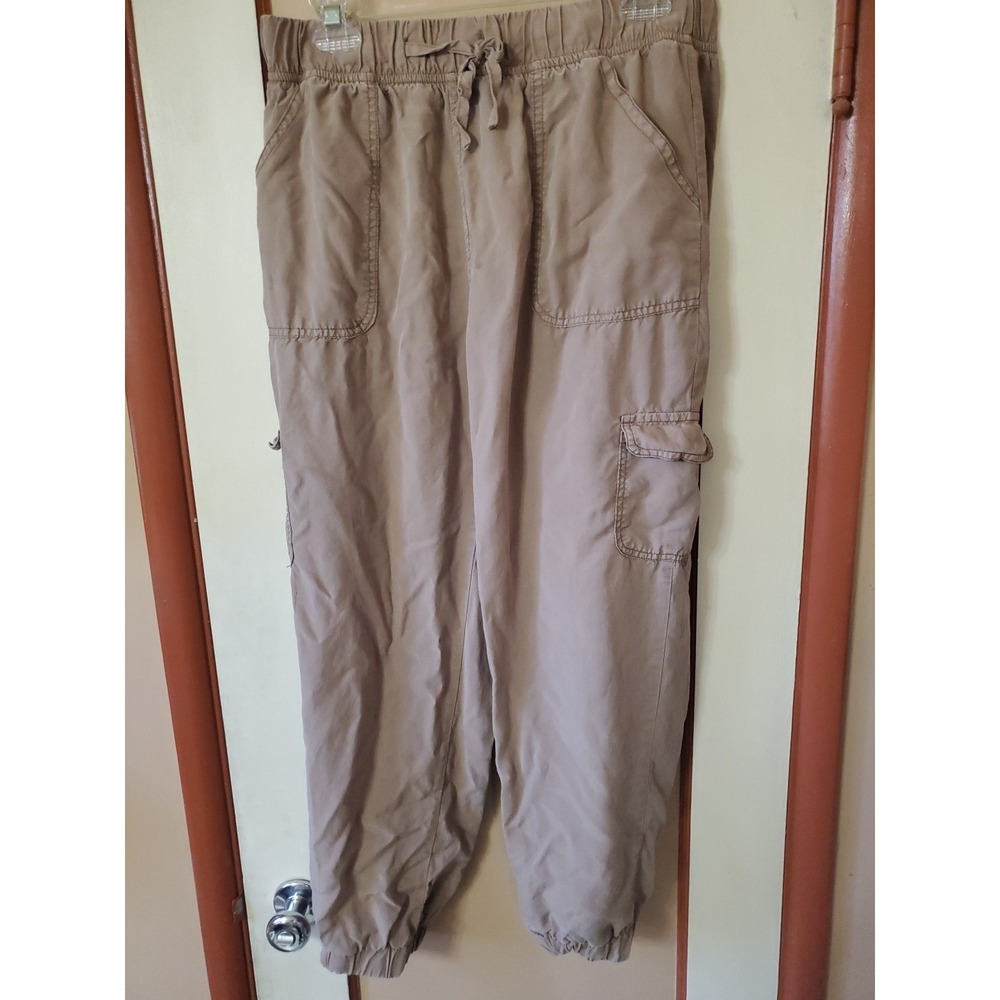 Thread and Supply Tencel Lyocell Cargo Joggers Cafe Mocha Size Medium - Picture 2 of 7